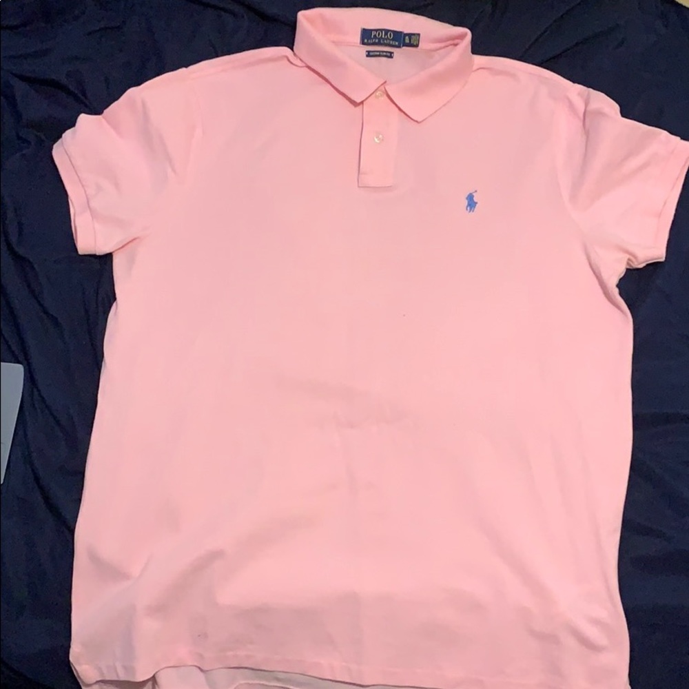 Polo Ralph Lauren Pink Custom Fit XL Polo
